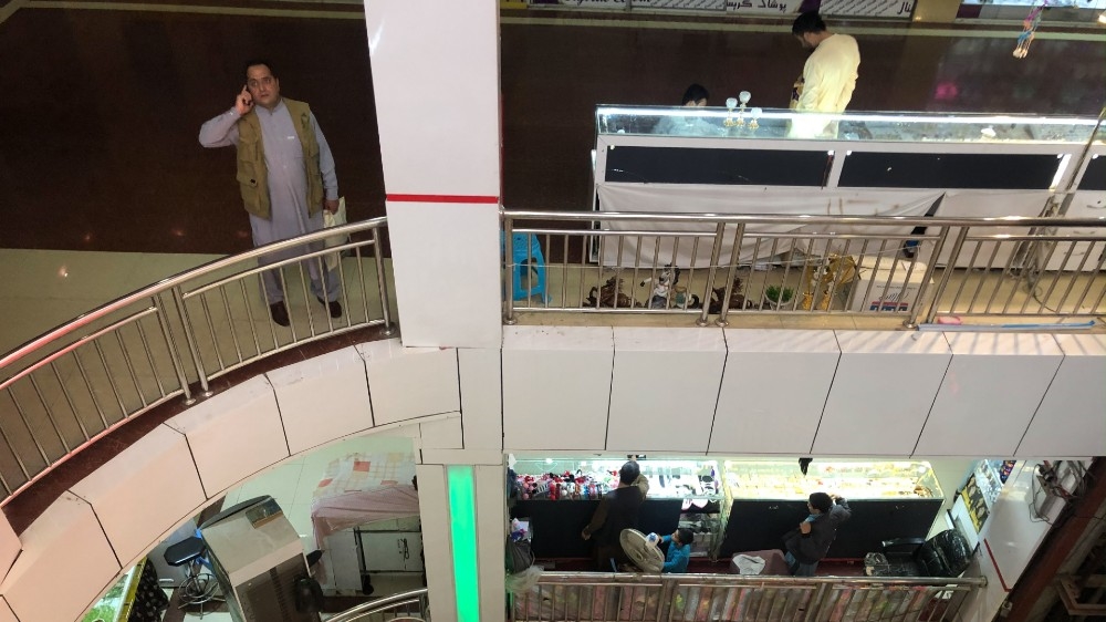 Many Afghans avoided visiting shopping malls and stores amid the coronavirus outbreak