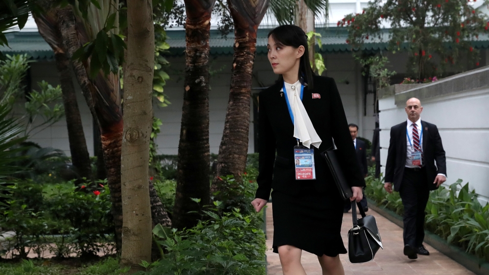 Kim Yo Jong at the second North Korea-US summit in Hanoi in February 2019