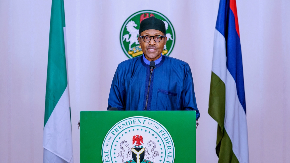 Nigerian President Muhammadu Buhari announced a 14-day extension of the lockdown in Lagos, Ogun and Abuja during a televised address [Reuters]