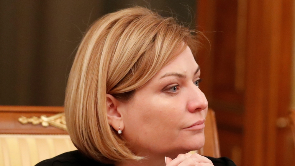 Russian Minister of Culture Olga Lyubimova has mild symptoms but she is continuing to work remotely