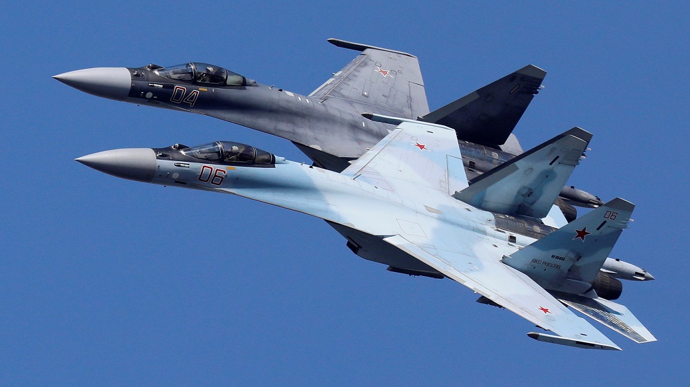 Su-35 long-range fighter jets were among those flown into Libya this month