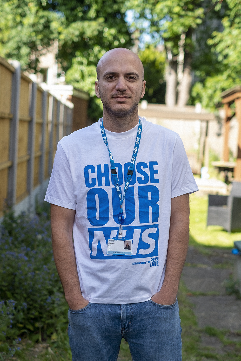 Hassan Akkad, a 32-year-old Syrian refugee, works on the UK’s coronavirus front lines disinfecting London’s COVID-19 wards