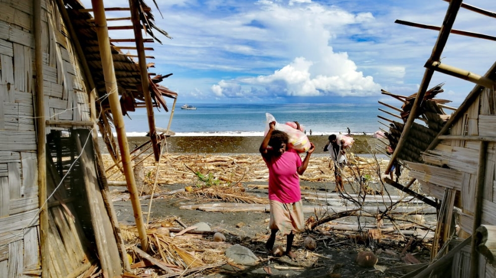 People in Vanuatu are struggling to rebuild after Cyclone Harold as the world focuses on the coronavirus