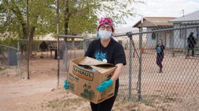Volunteers deliver needed supplies with Pete Sands distribution programme