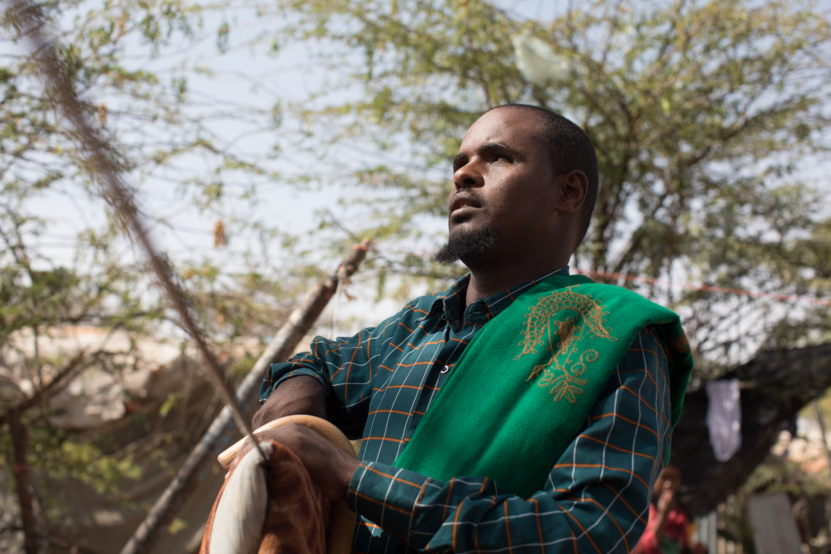 Mohamed Arrived in Burco, Somaliland, 15 years ago seeking medical assistance. He had an eye infection and could not get the help he needed in Ethiopia. Unfortunately, he lost his sight, and with it t