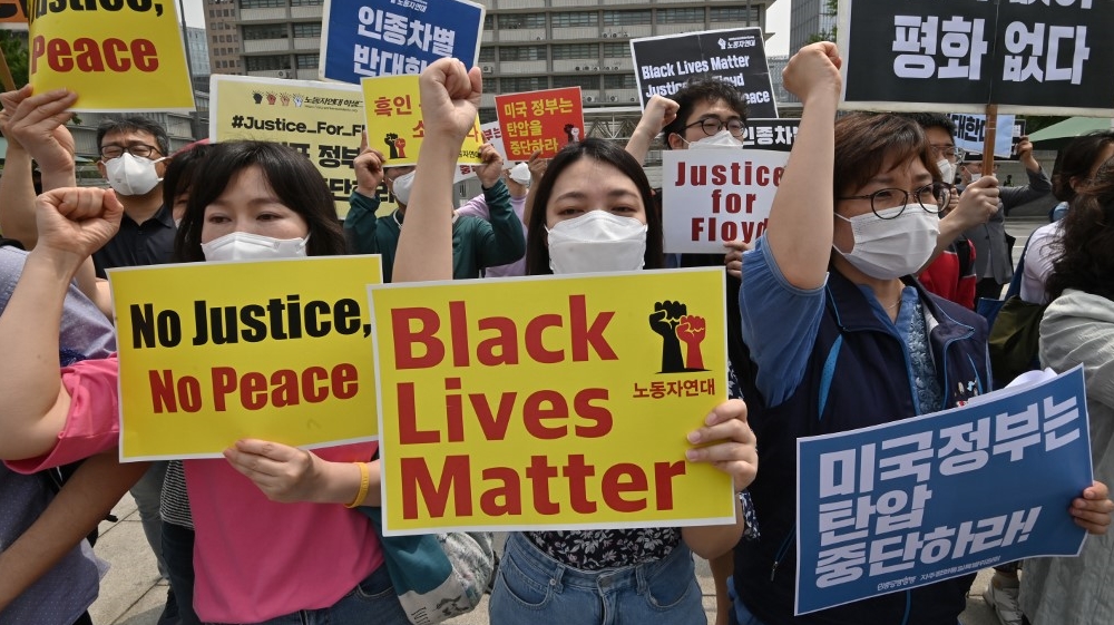 South Korea Floyd protest