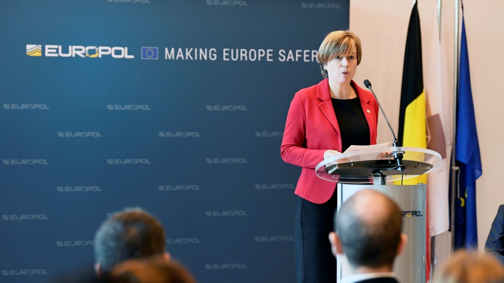News conference announcing the results of a major action against the so-called Islamic State in The Hague