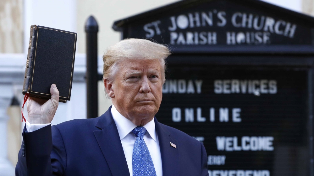 Trump staged a photo opportunity at an historic church near the White House