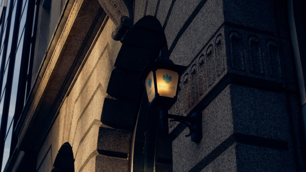 A Barclays bank branch in the City of London