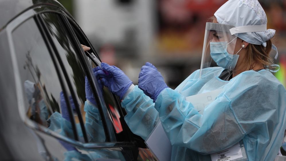 On average, Florida has added more than 10,000 cases a day in July while California has been adding 8,300 cases a day and New York has been adding 700 cases