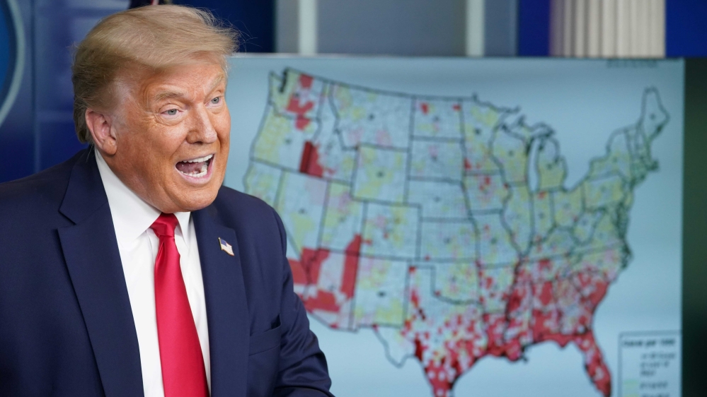 President Trump has been in favour of reopening schools across the US
