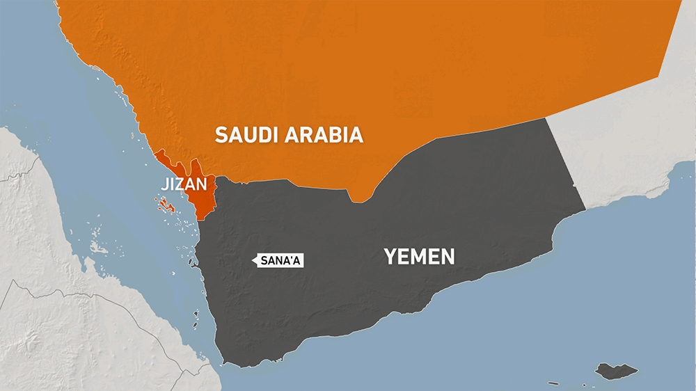 Jizan map - Saudi Arabia