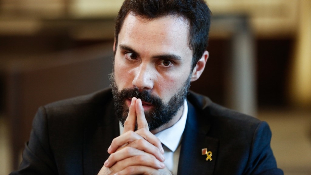 Speaker of Catalonia''s regional parliament, Spain