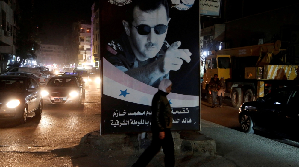 Assad poster Damascus