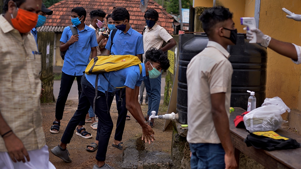 School handwashing