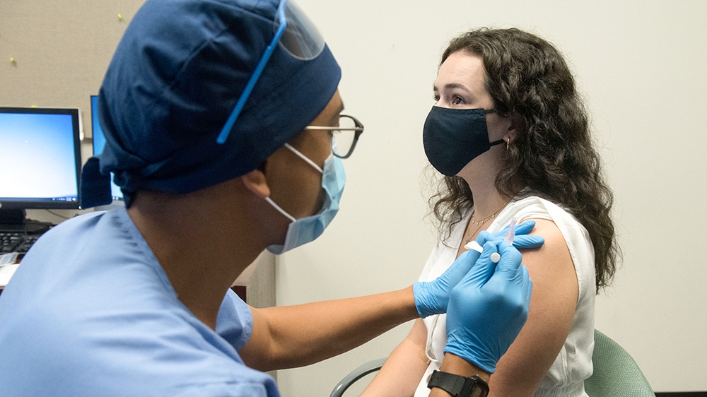 The coronavirus disease has infected over 5.8 million Americans and killed more than 180,000 people, the highest tally in the world. [Henry Ford Health System via AFP]