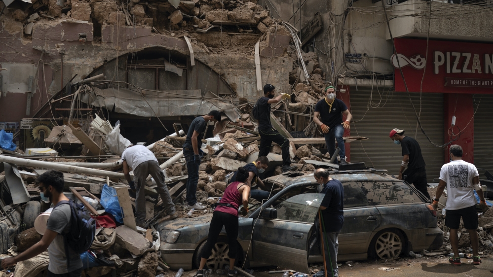 Beirut explosion AP photo