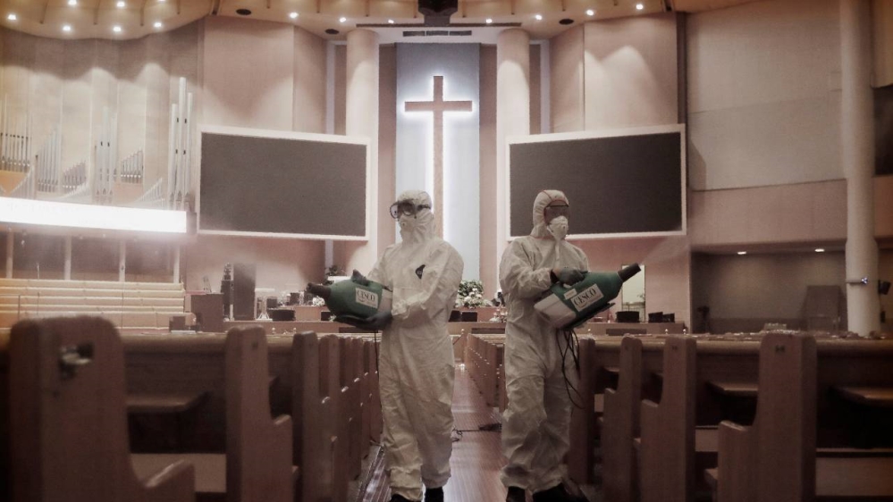 Health authorities said many of the new cases were traced to a church in northern Seoul and a massive weekend rally also in the capital