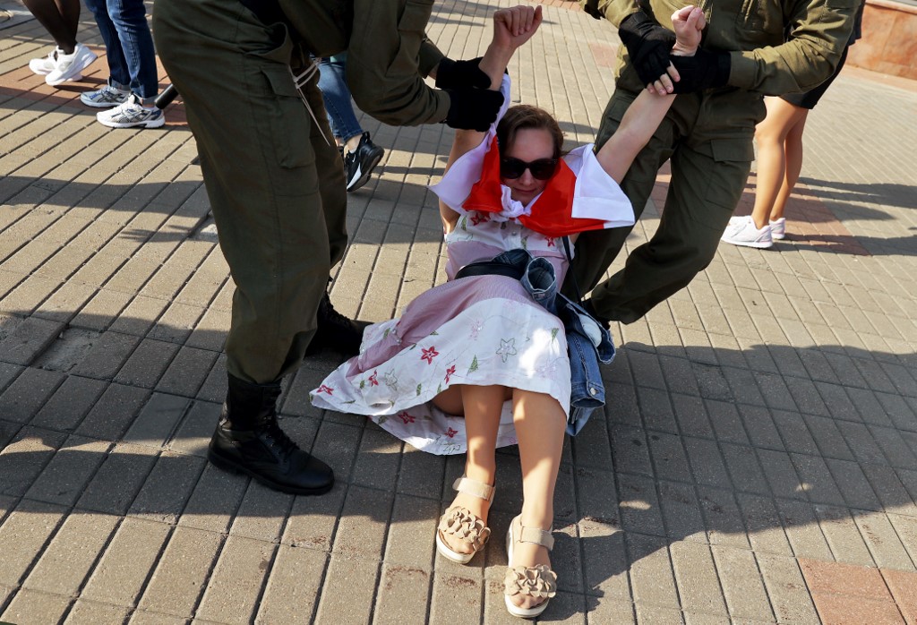 According to one NGO, more than 90 people – most of them women – were arrested on Saturday at opposition rallies