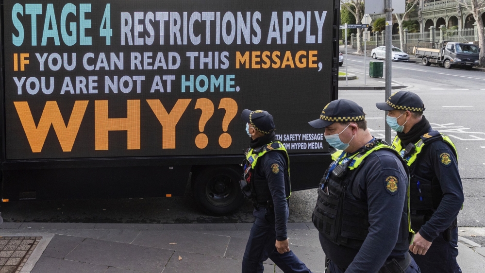 Melbourne is nearing the end of a six-week lockdown put in place to slow the spread of the virus [AP]