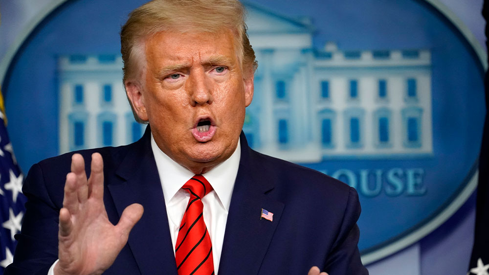 Trump briefs on virus August 2020
