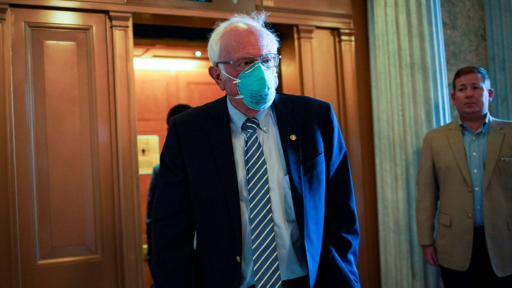 Senator Bernie Sanders, who ran unsuccessfully for the Democratic presidential nomination, said Trump is ‘sowing seeds of chaos, confusion’ with comments undermining confidence in voting processes