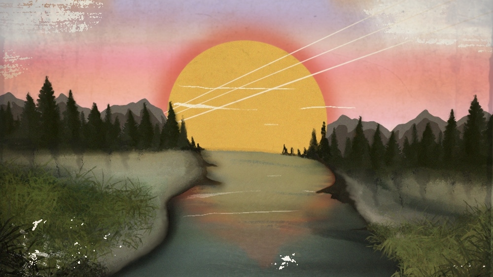 View from a dirty river - Deirdre Day