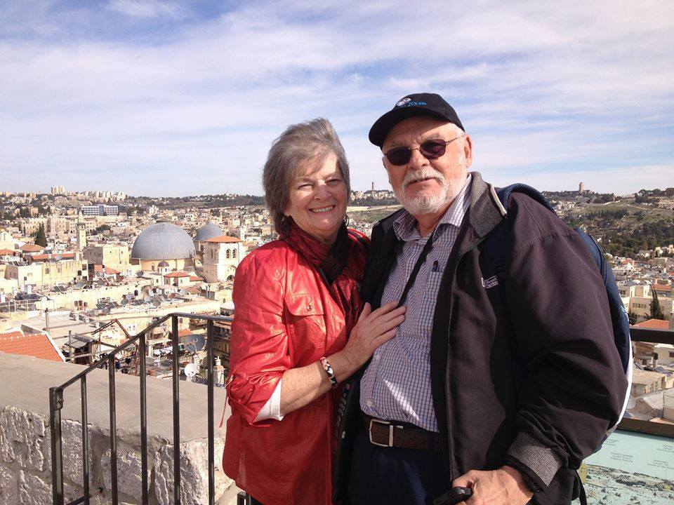 John Walter on trip to Jerusalem with his wife of 57 years, Margaret (Peg) Killeen [Courtesy of Brian Walter]