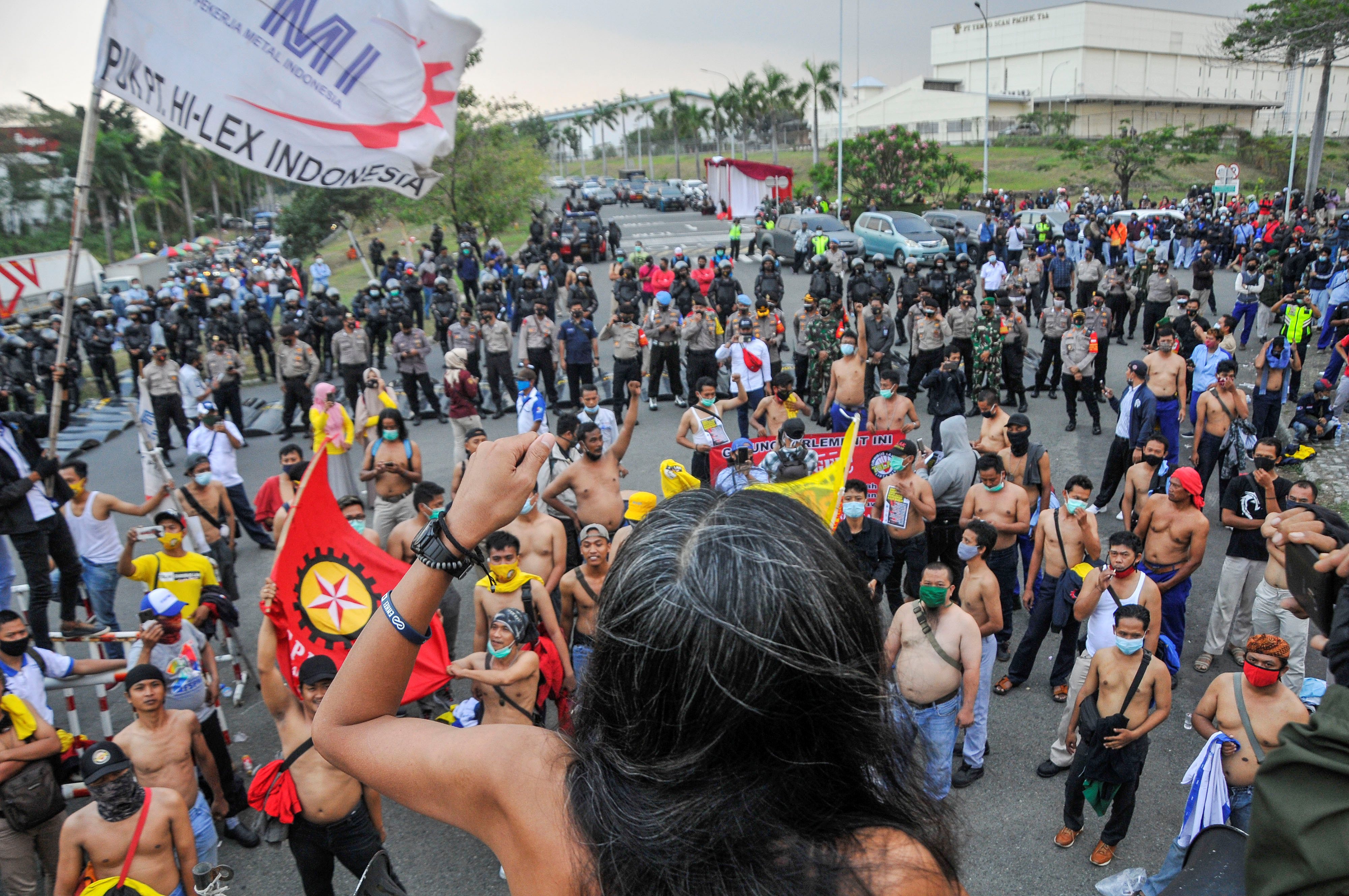Indonesia labour law protest