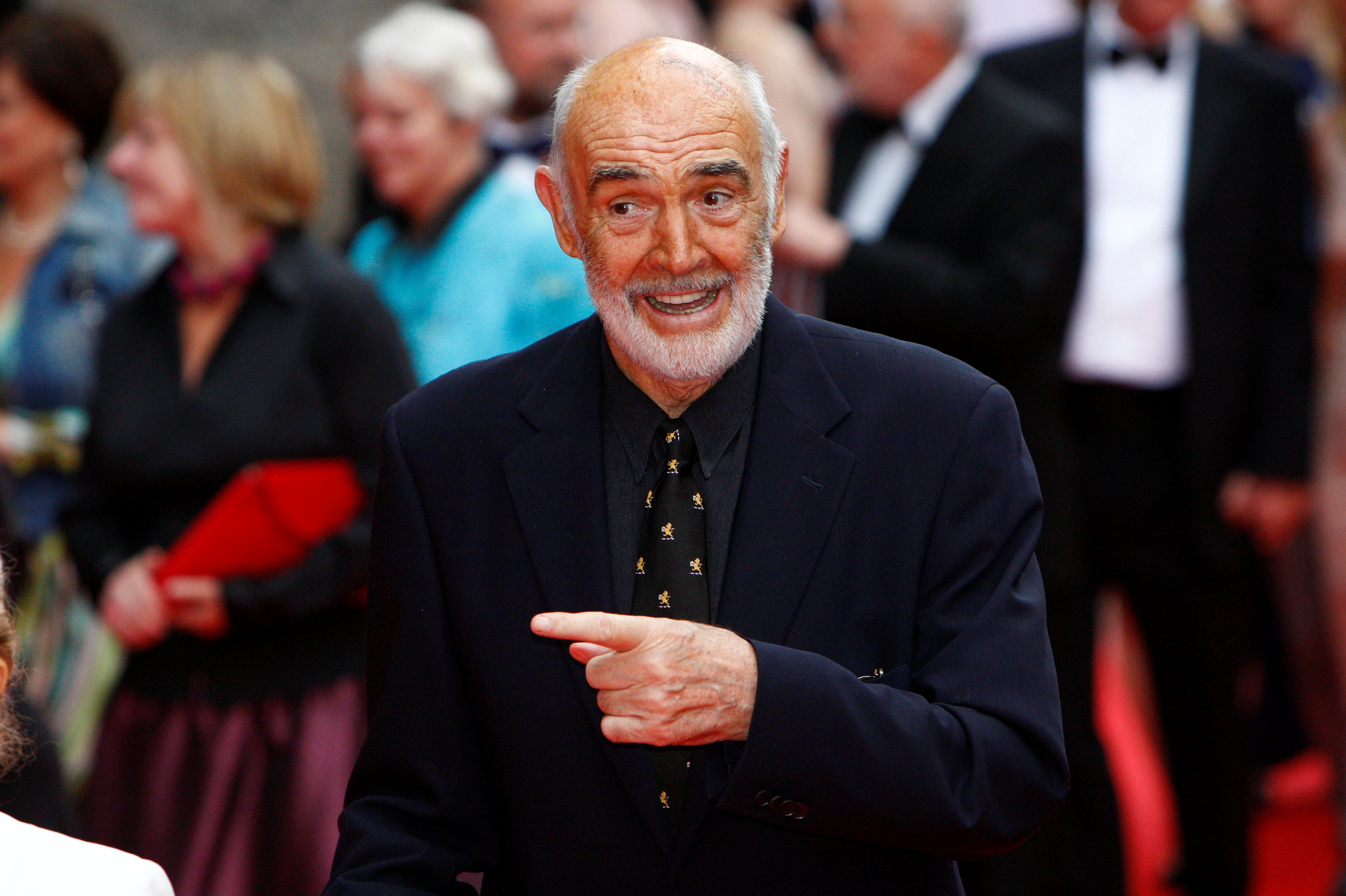 Connery arrives for the Edinburgh International Film Festival opening night showing of the animated movie The Illusionist