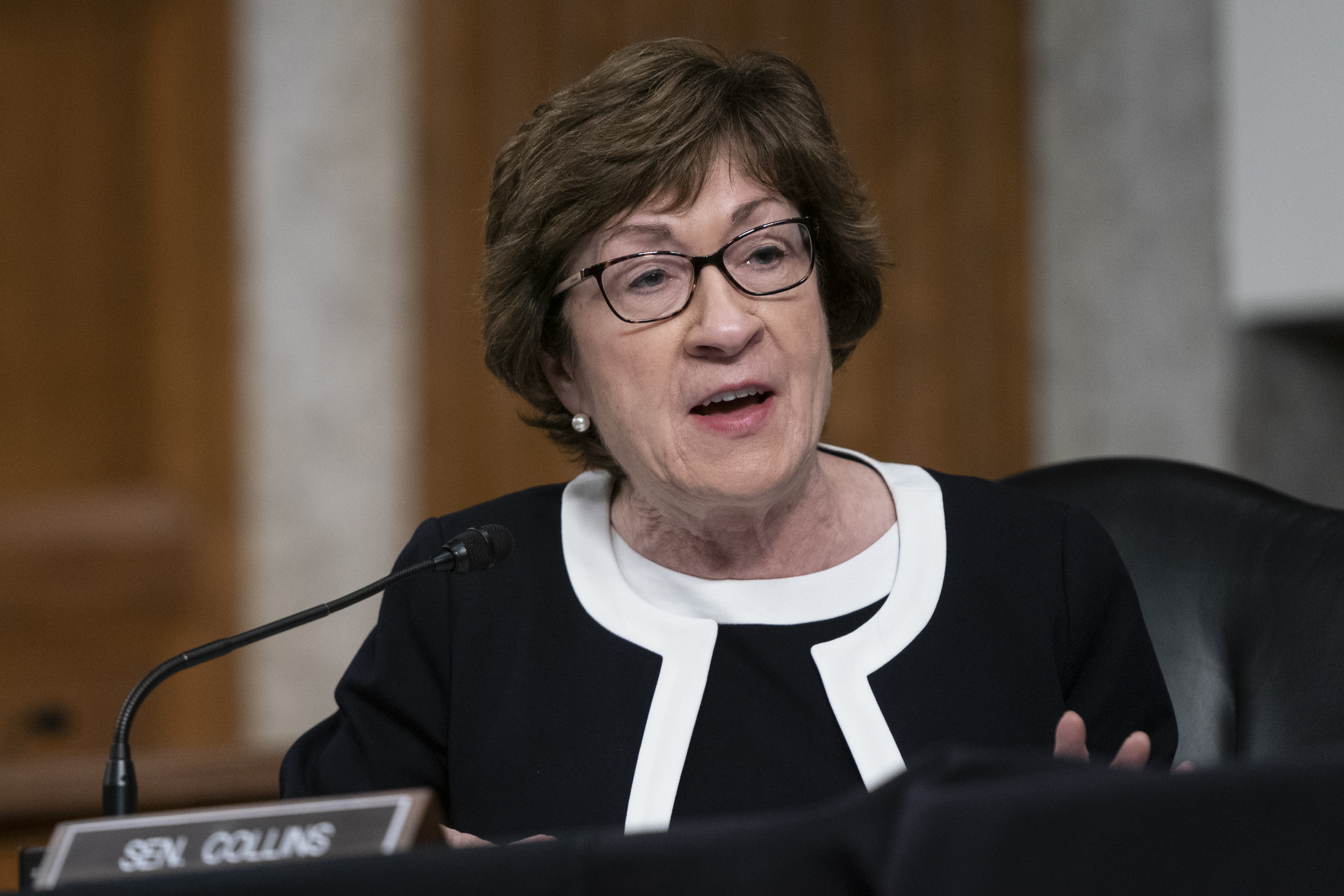 Senator Susan Collins was the only Republican to vote against Barrett. She faces a tough re-election battle in Maine