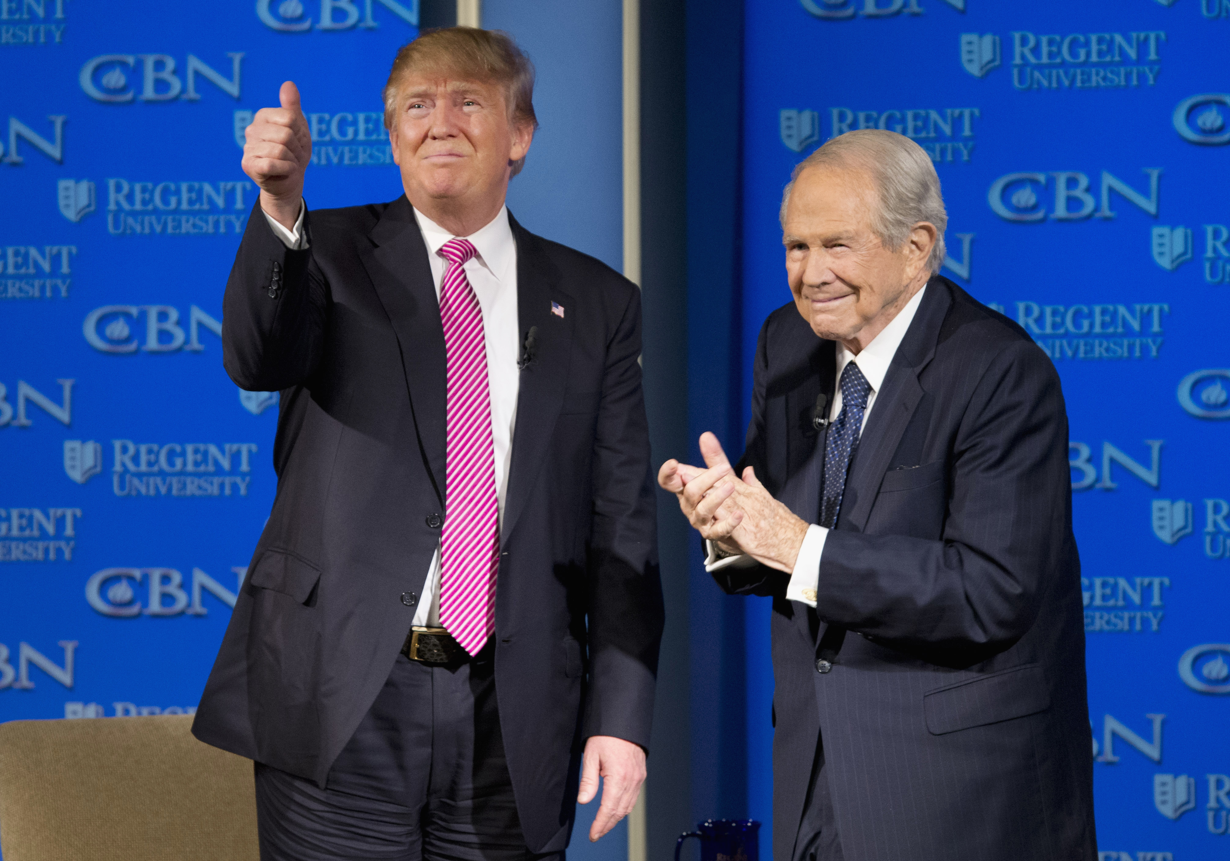 Trump’s 2016 victory was aided by support of influential evangelical figures, including Pat Robertson