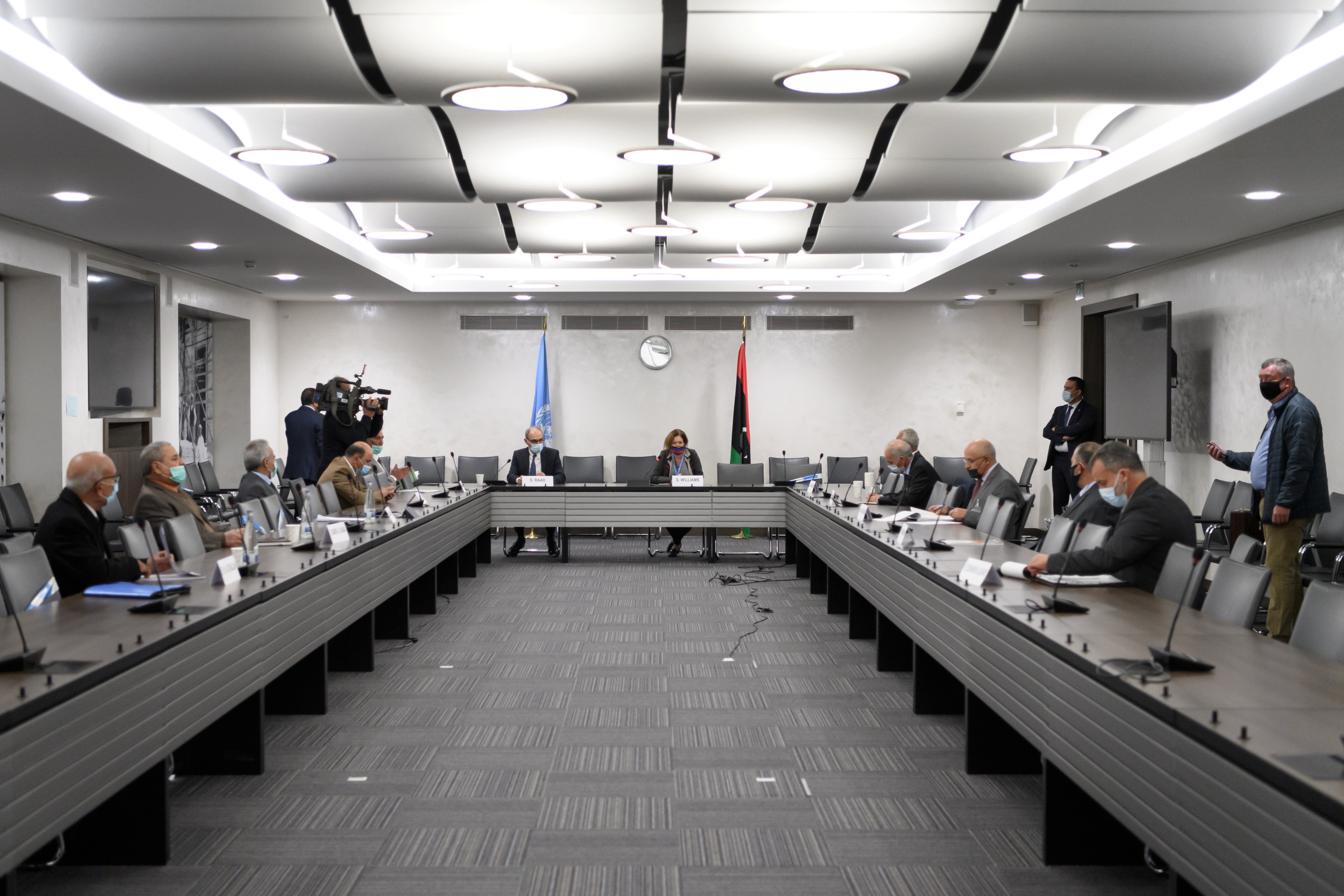 Talks between the rival Libyan factions at the UN in Geneva, Switzerland October 20, 2020
