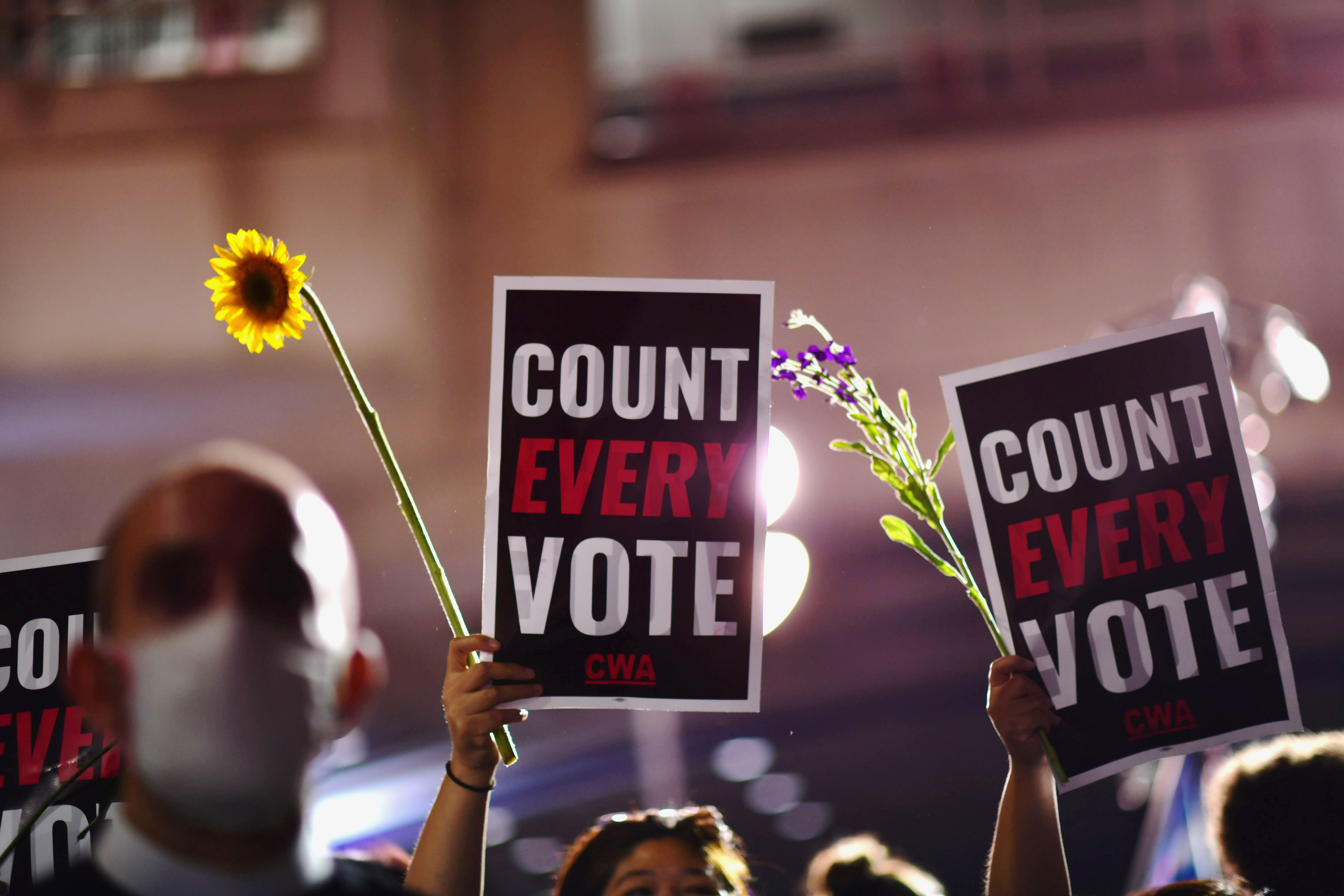 US election protest
