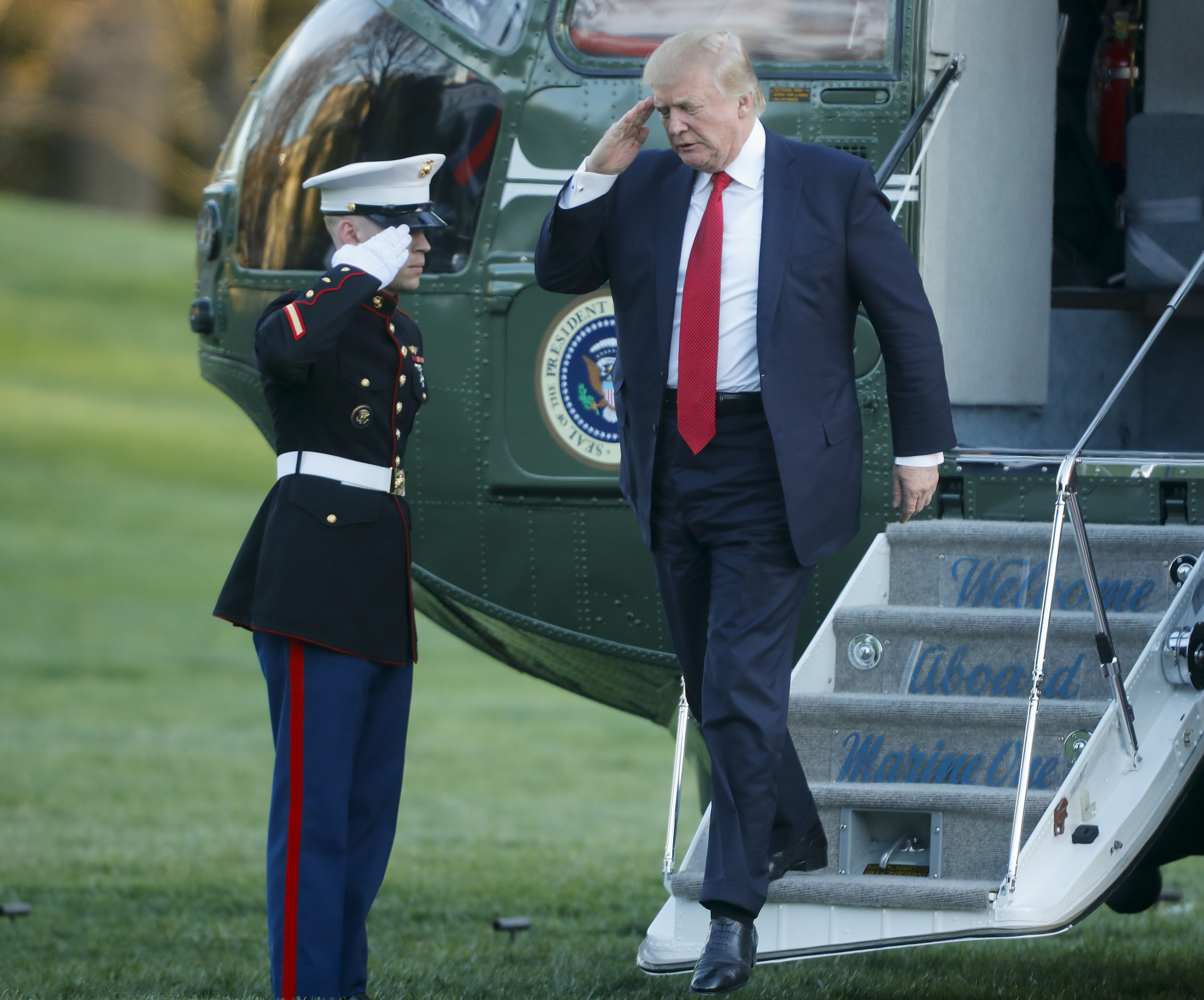 Trump often used the Marine One helicopter to travel from the White House to his Mar-a-Lago estate