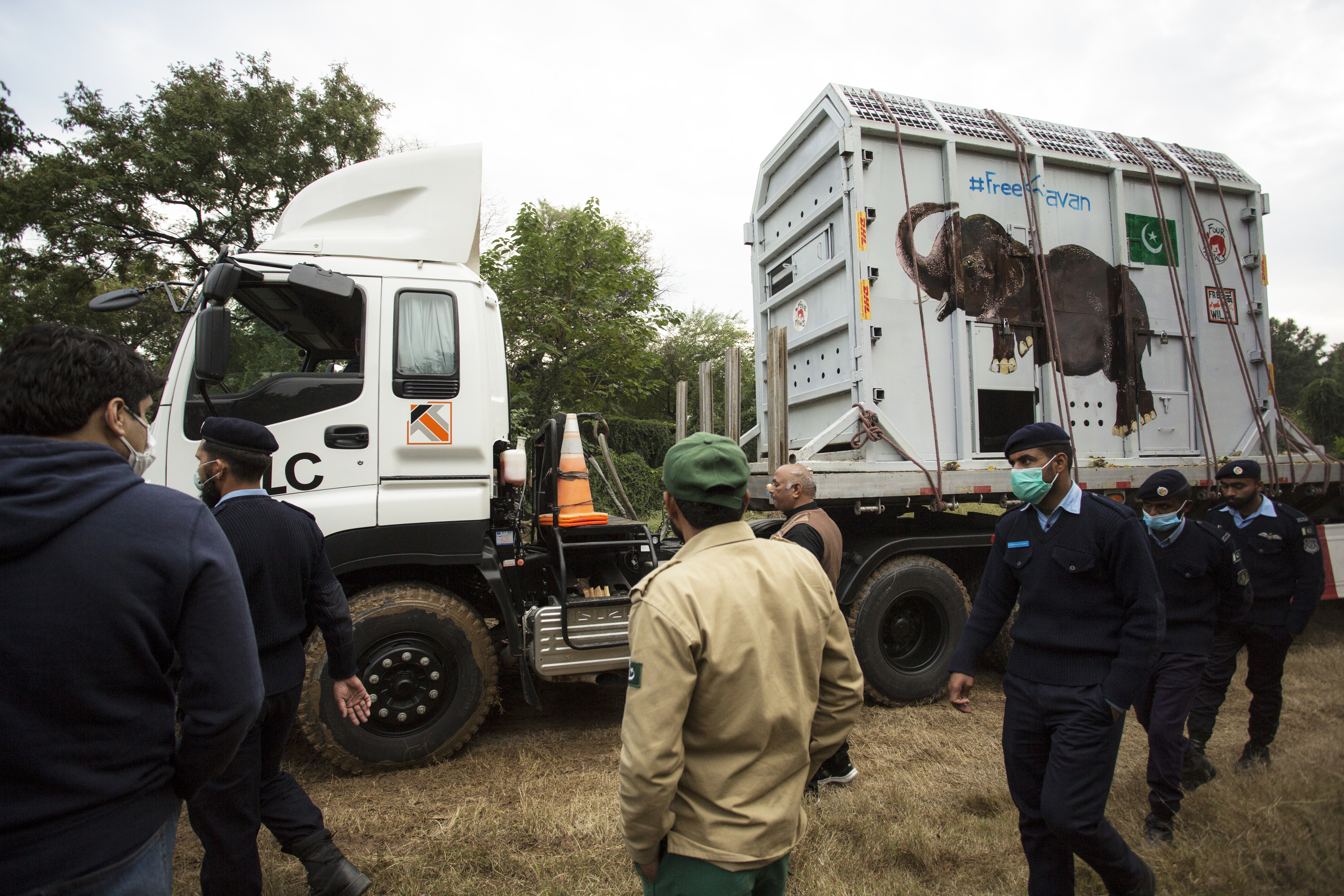Elephant Kaavan is finally relocated from Marghazar Zoo in Islamabad to Cambodia [Courtesy: Four Paws]