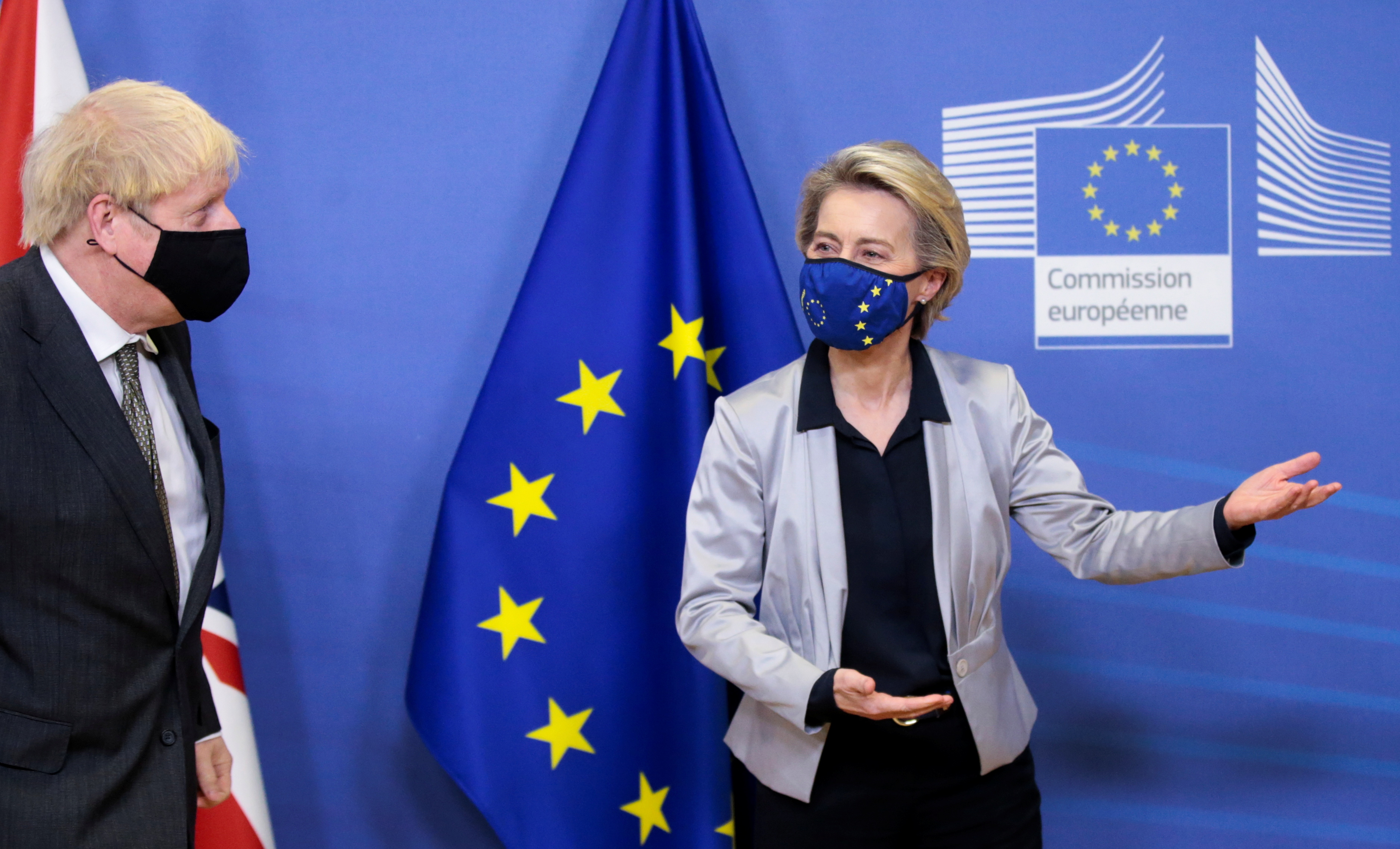 Leaders of Britain and the EU met on Wednesday for a dinner that failed to find a breakthrough