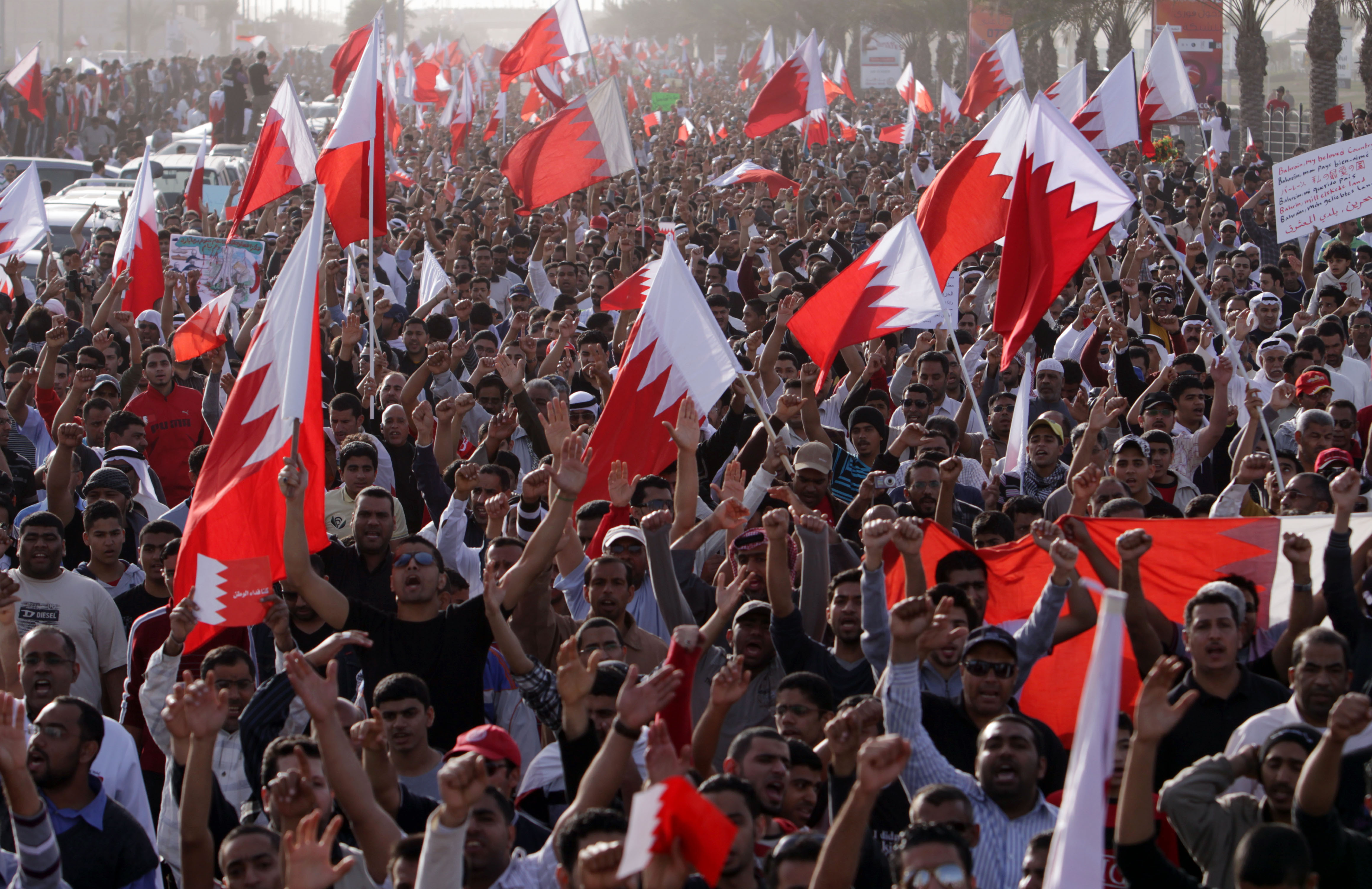 Months-long anti-government protests in Bahrain were suppressed by the monarchy