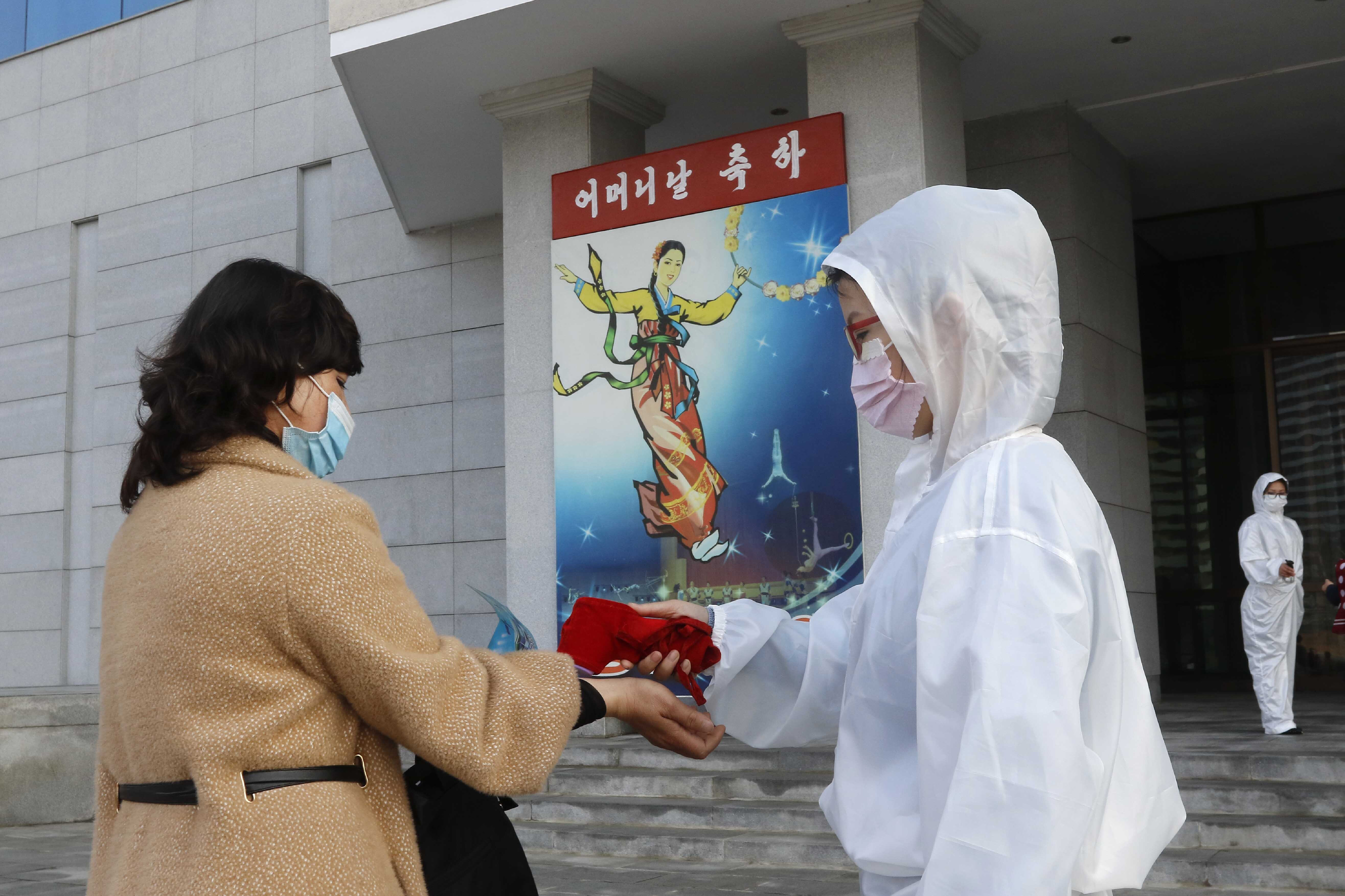 Anti-virus measures have been stepped up in the North Korean capital although the country says it has had no confirmed cases of COVID-19