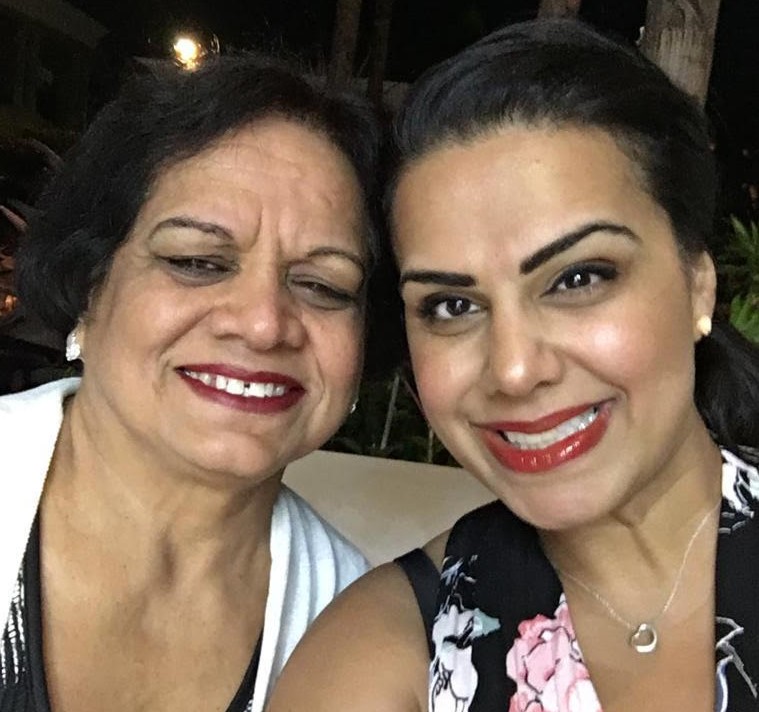Dr Simerpreet Sandhanwalia, right, and her mother, Surinder, worked together to provide information in Punjabi about COVID-19 testing in Ontario[Courtesy Dr Simerpreet Sandhanwalia]