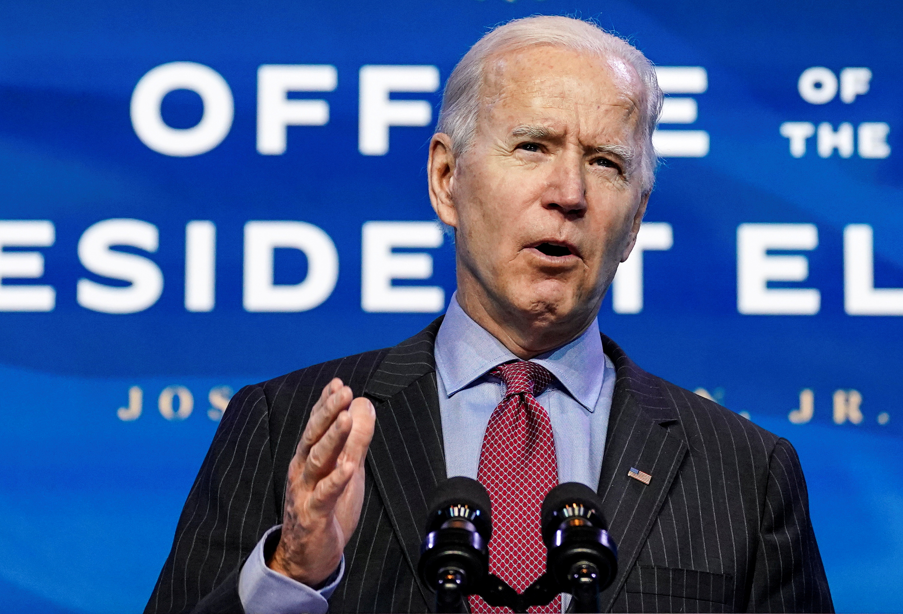 President-elect Joe Biden will take office on January 20