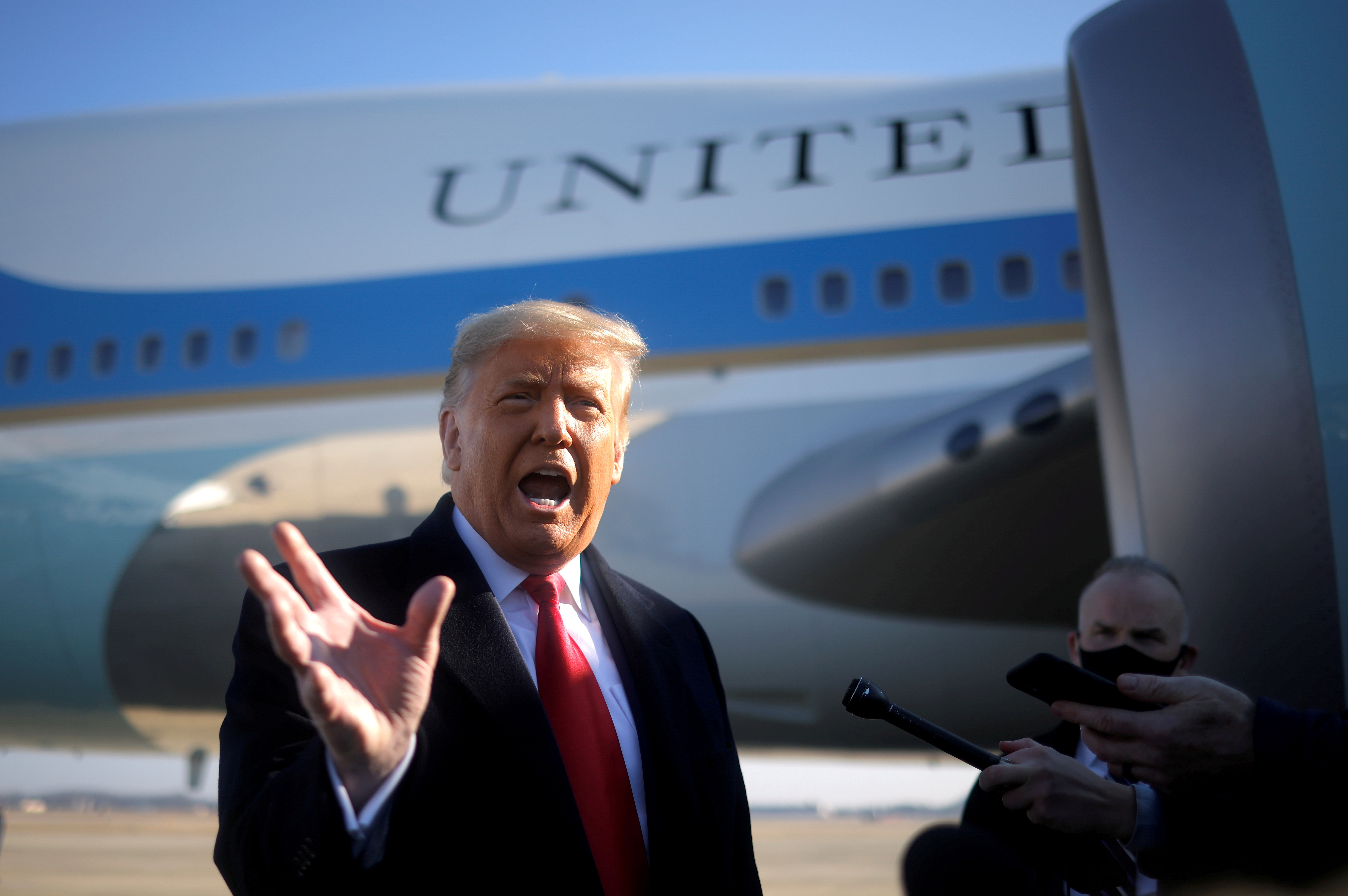 President Donald Trump will leave Washington on January 20 with poor approval ratings, a bitterly divided nation and uncertainty about his future role in the Republican Party