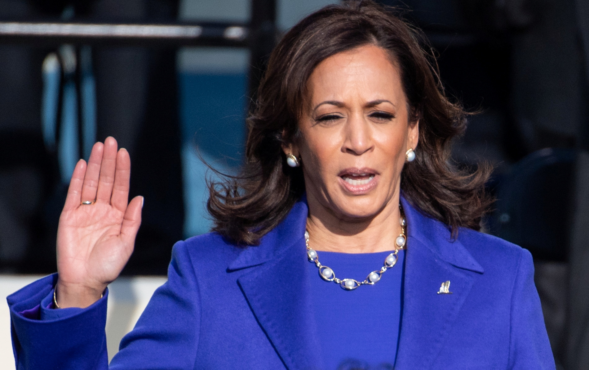 Kamala Harris is sworn in as vice president of the United States on January 20, 2021