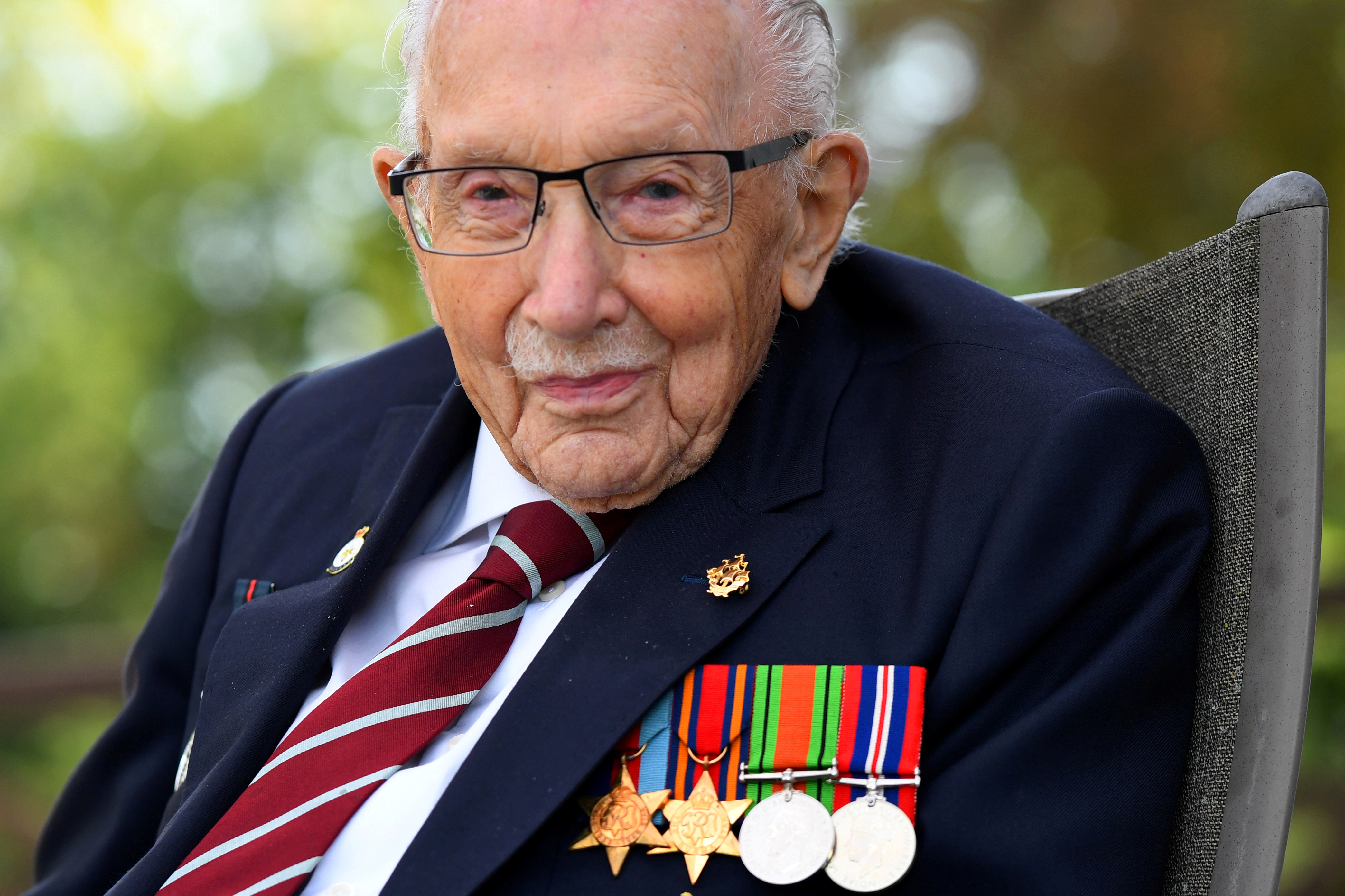 British centenarian Captain Tom Moore, has been admitted to hospital after testing positive for COVID-19