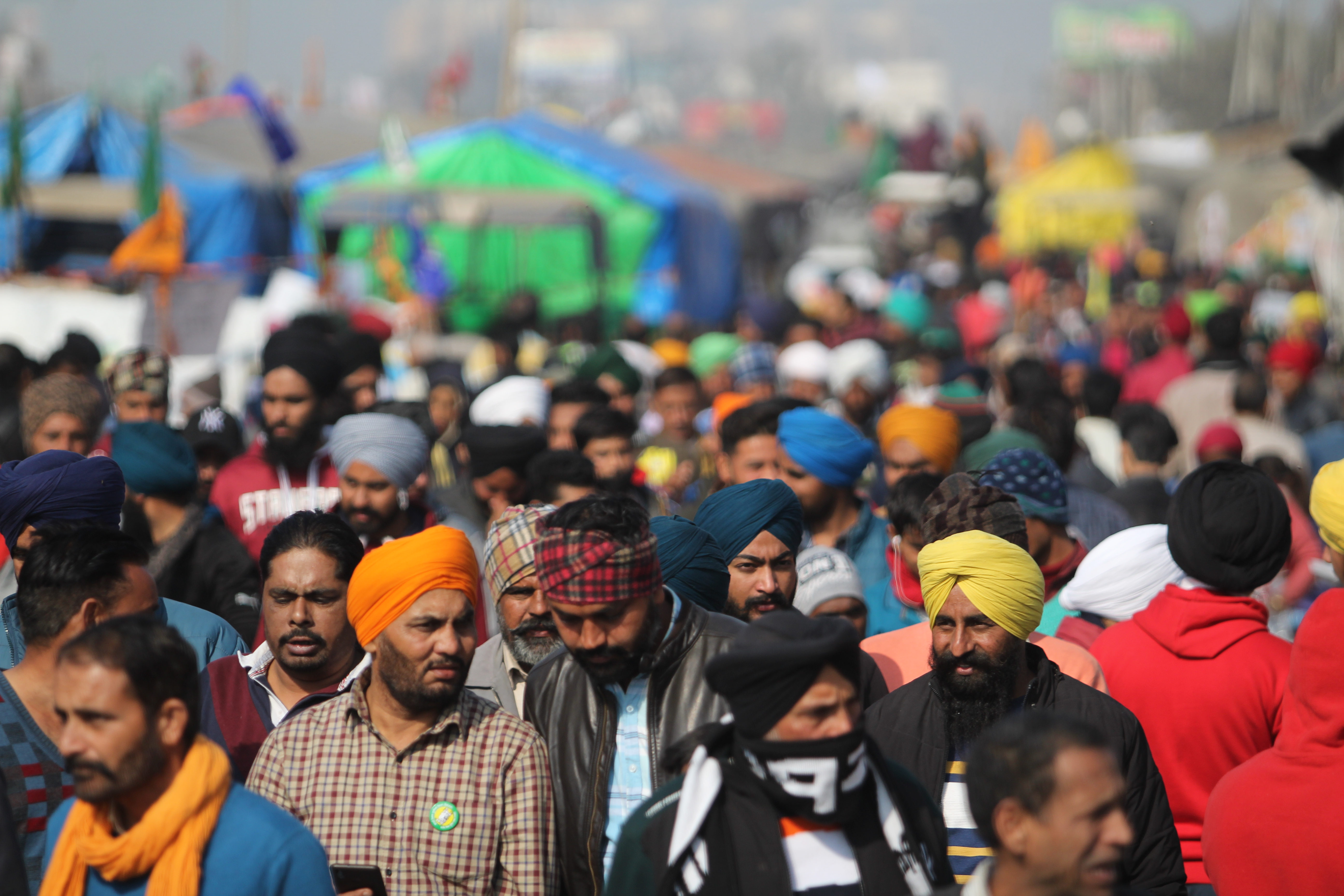 The protests first broke out last year in the towns and cities across Punjab state