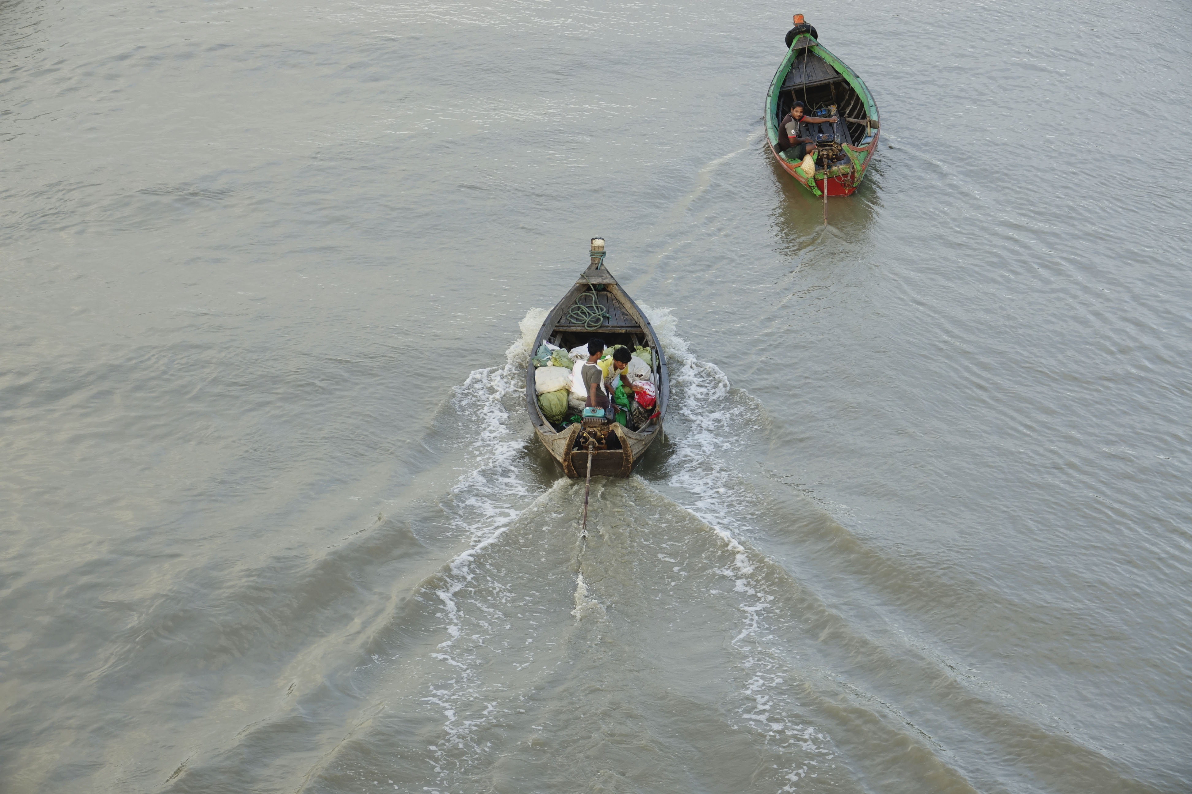 The villages of Tinma Gyi and Tinma Thit are along the Kaladan River. Four bodies were found floating down the river last March