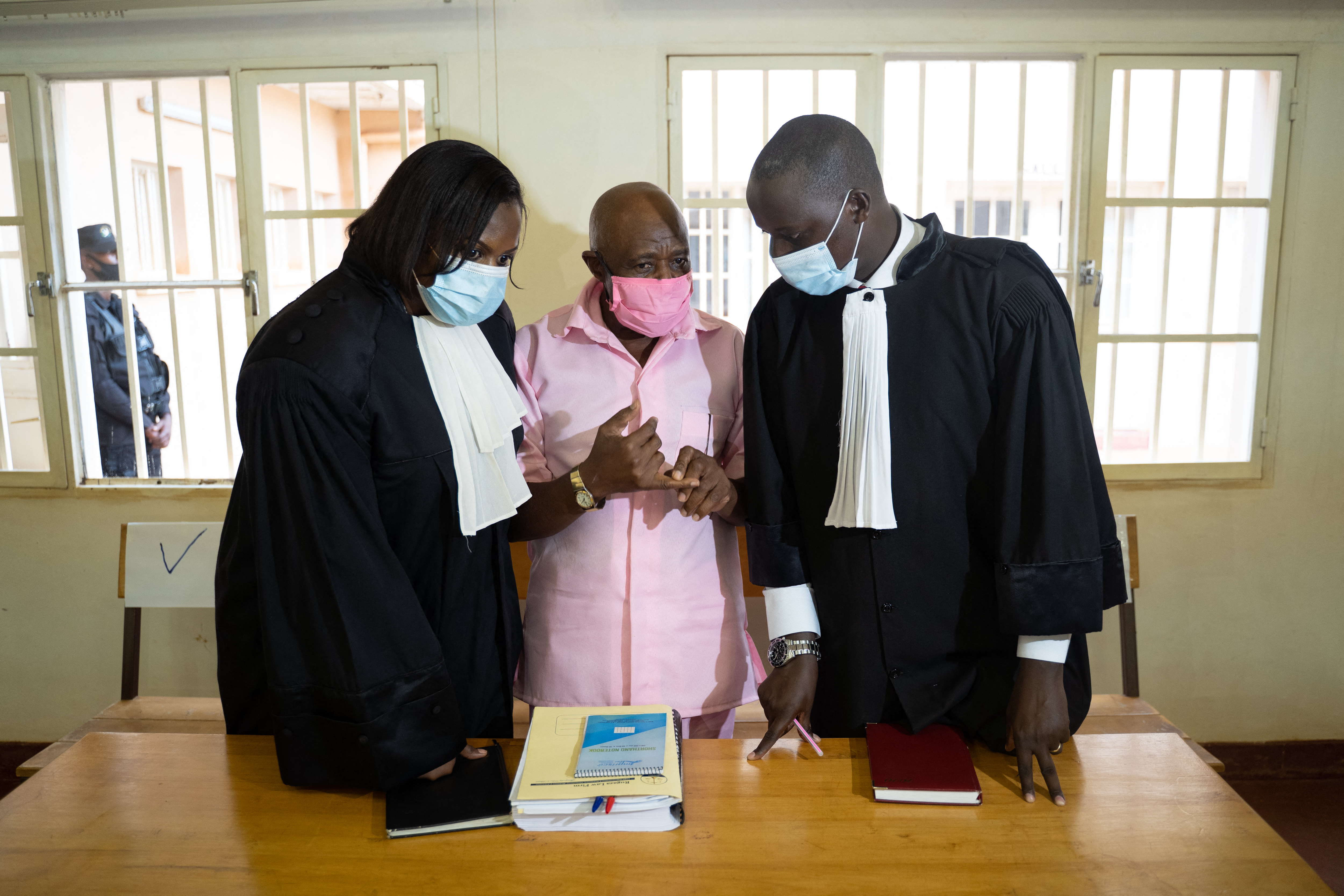 Rusesabagina (C) said he wants his case moved to Belgium where he is a citizen