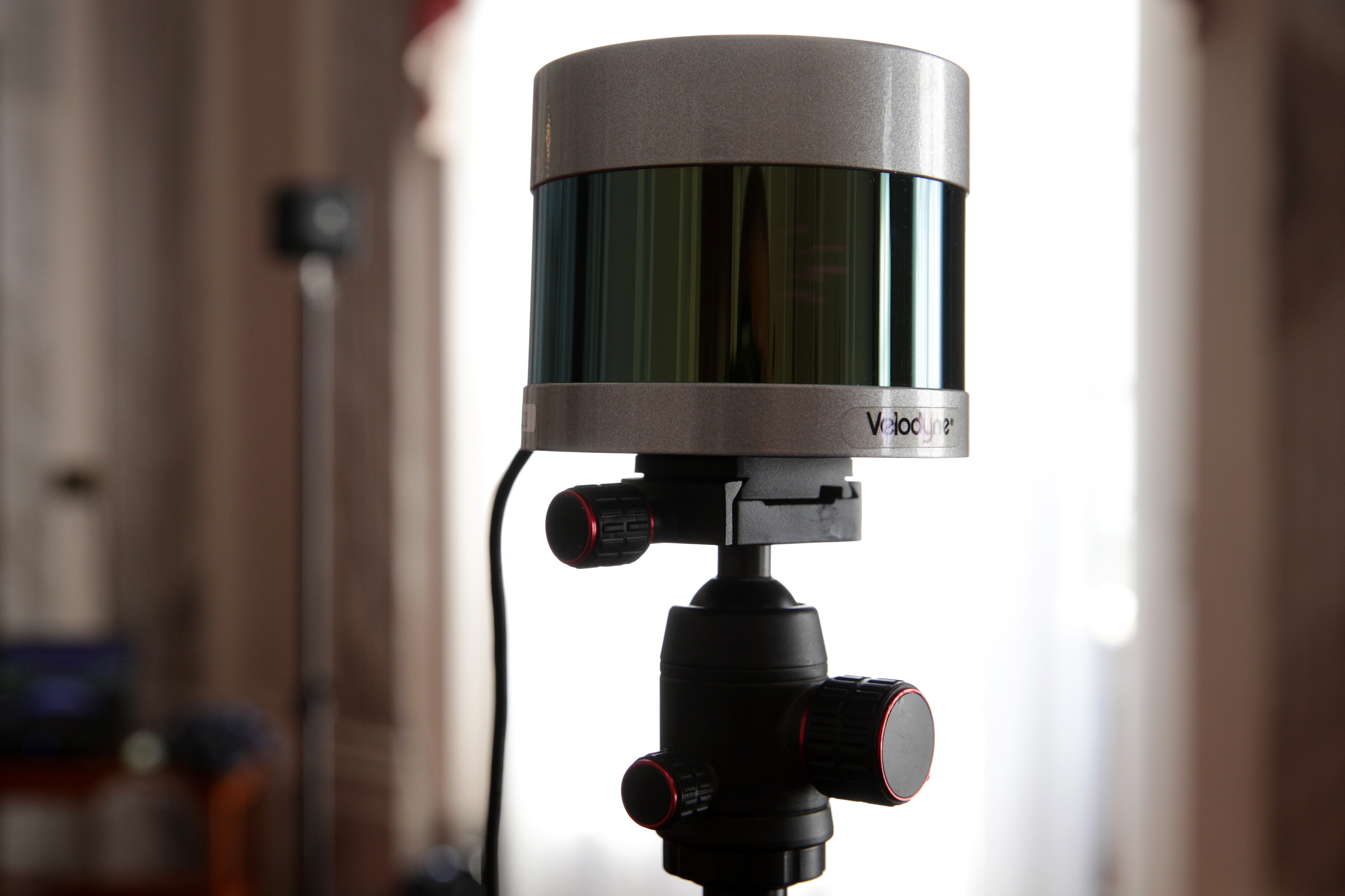 Lidar, or light detection and ranging, on display during an autonomous vehicle and technology demonstration in Washington, DC in June 2019
