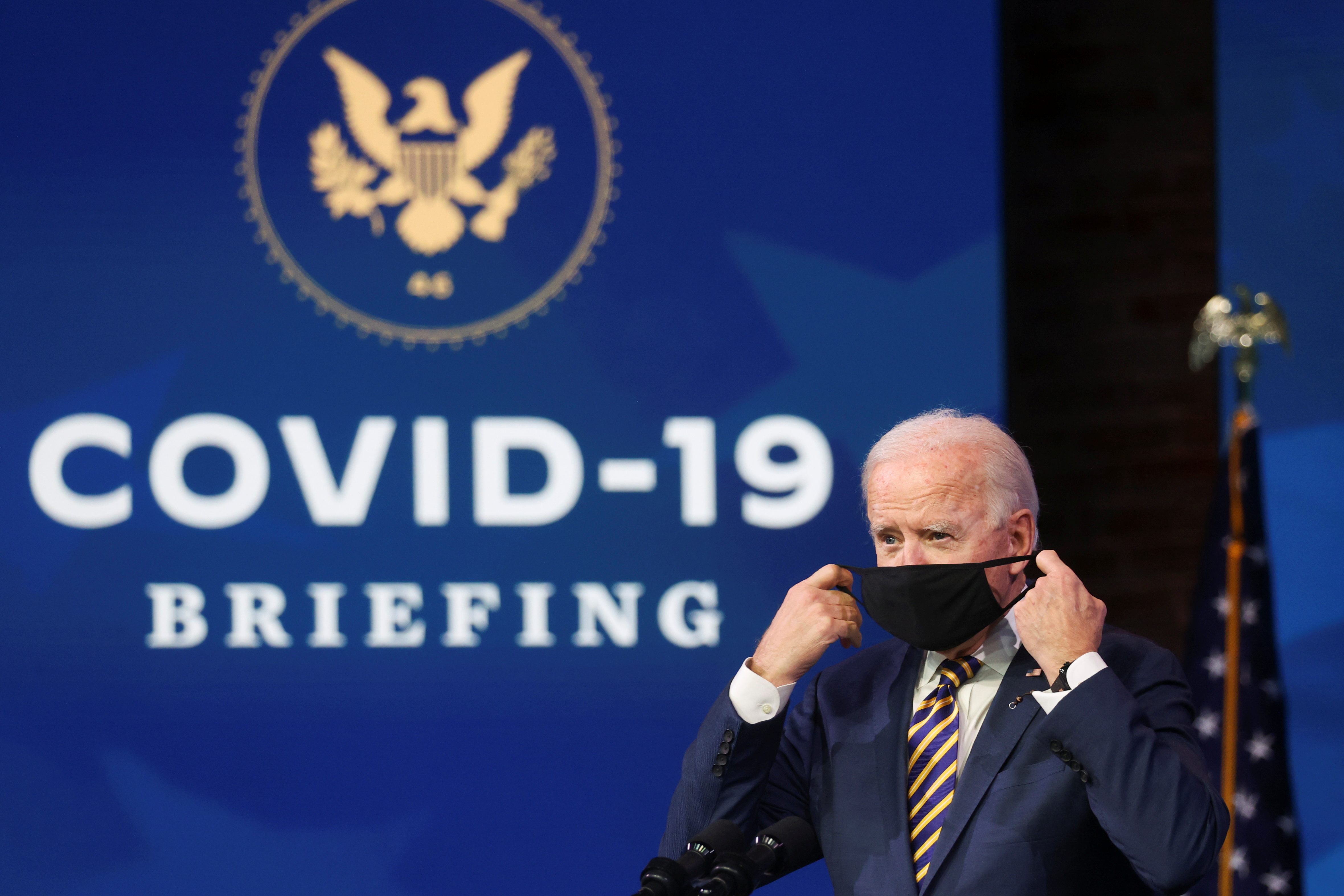 US President-elect Joe Biden has asked Americans to wear masks for the first 100 days of his administration to curtail the spread of coronavirus