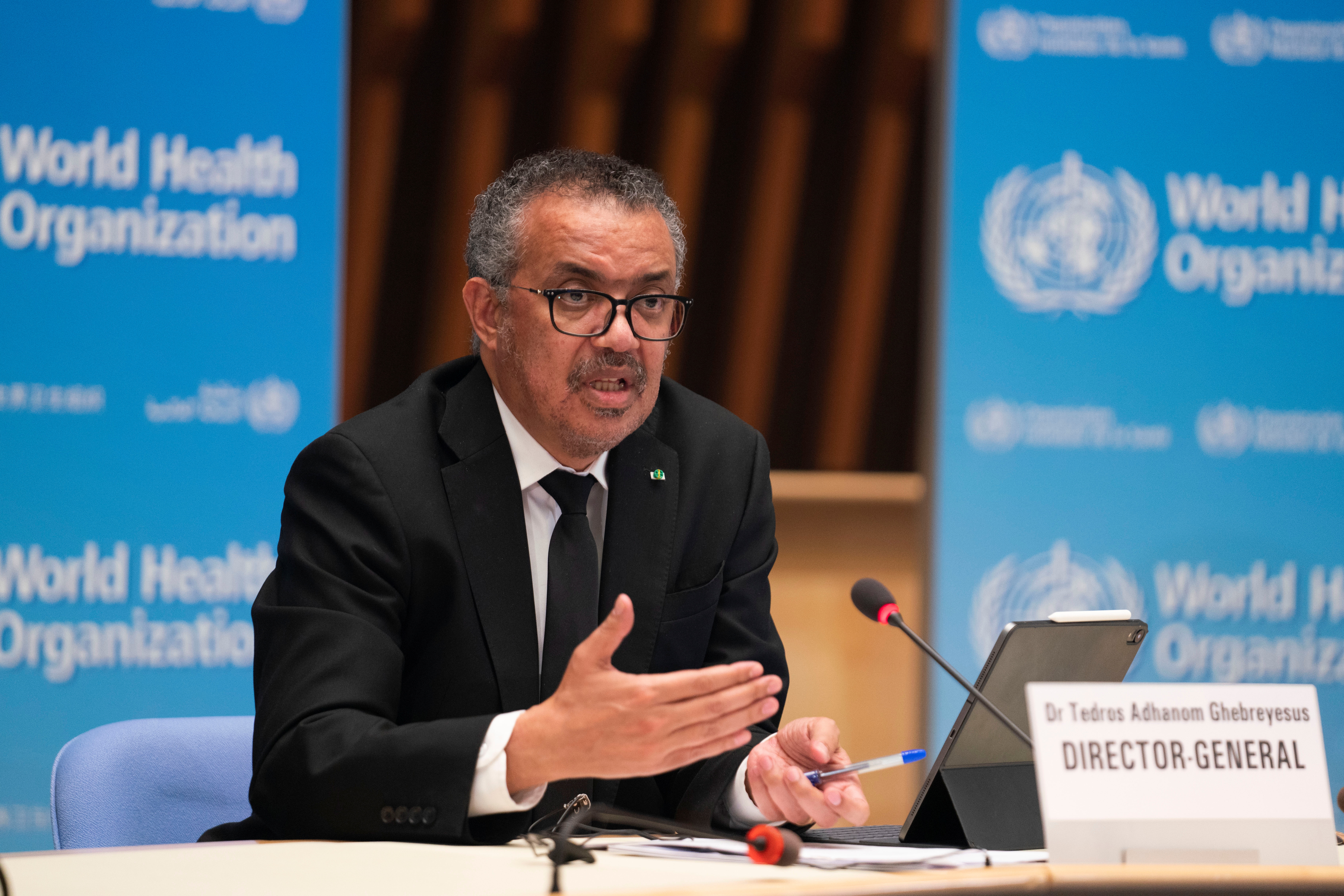 Tedros Adhanom Ghebreyesus has endorsed a waiver